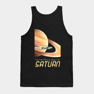 Visit Saturn Space Travel Tank Top